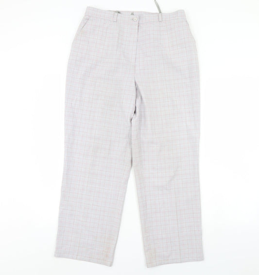 Gelco Mens Grey Check  Trousers  Size 32 in L30 in
