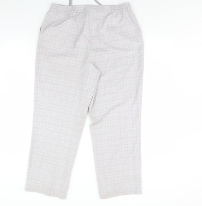 Gelco Mens Grey Check  Trousers  Size 32 in L30 in