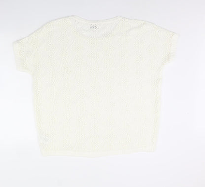 Womens UK Size 18 Damart Ivory Basic Blouse