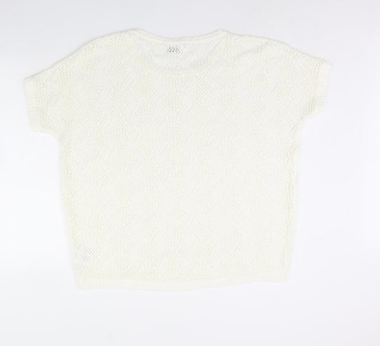 Womens UK Size 18 Damart Ivory Basic Blouse