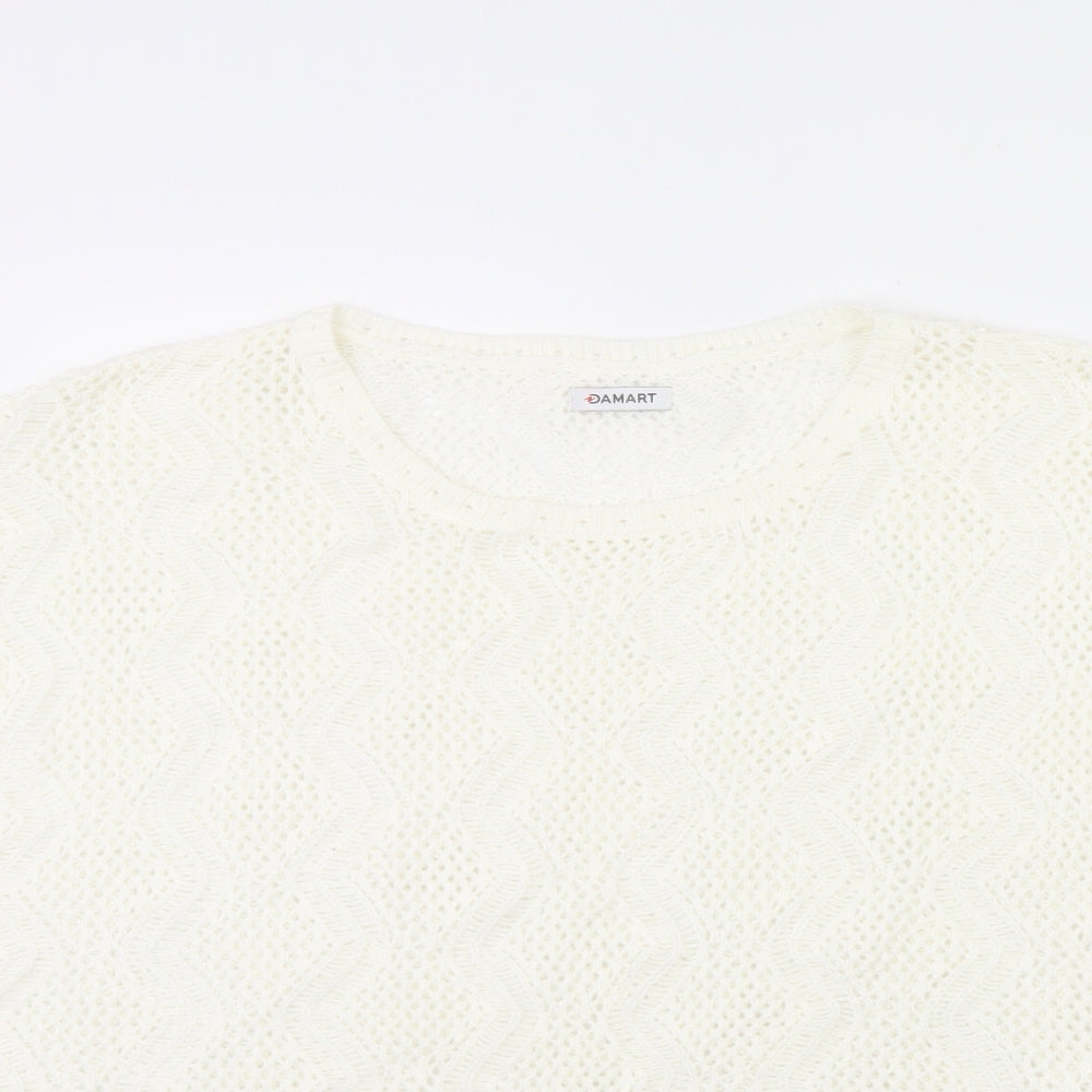 Womens UK Size 18 Damart Ivory Basic Blouse