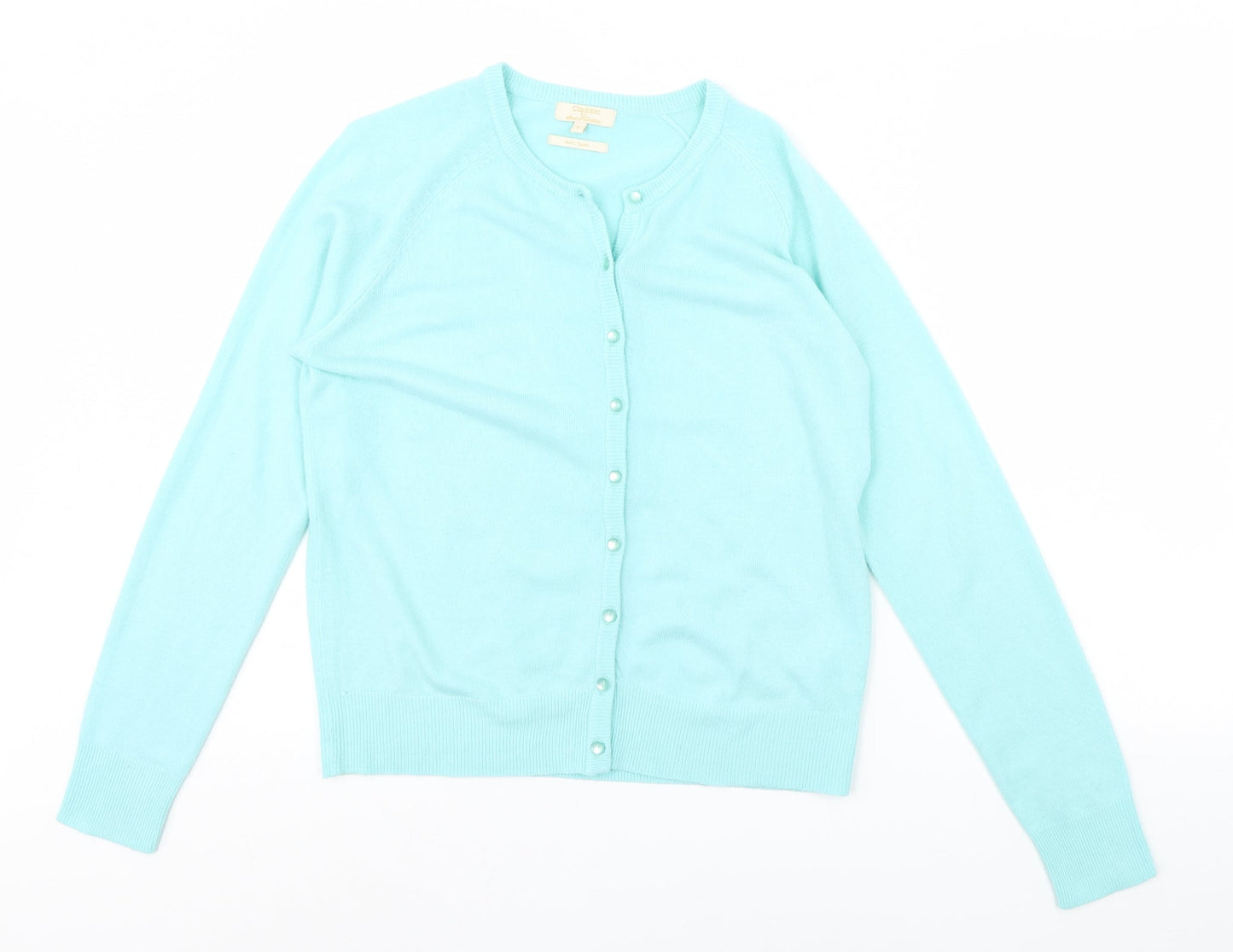 Womens UK Size S Sarah Hamilton Green Cardigan Jumper