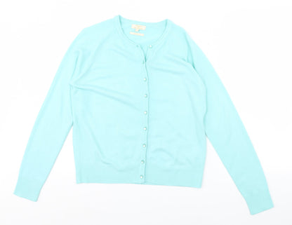 Womens UK Size S Sarah Hamilton Green Cardigan Jumper