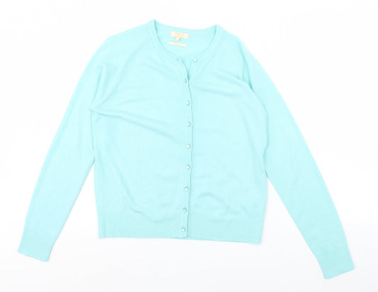Womens UK Size S Sarah Hamilton Green Cardigan Jumper