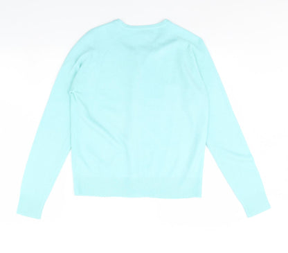 Womens UK Size S Sarah Hamilton Green Cardigan Jumper