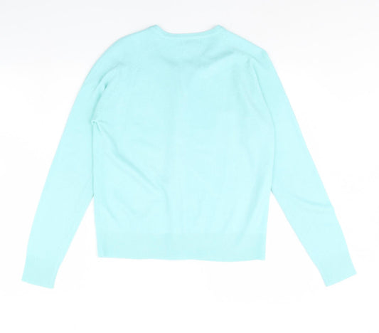 Womens UK Size S Sarah Hamilton Green Cardigan Jumper