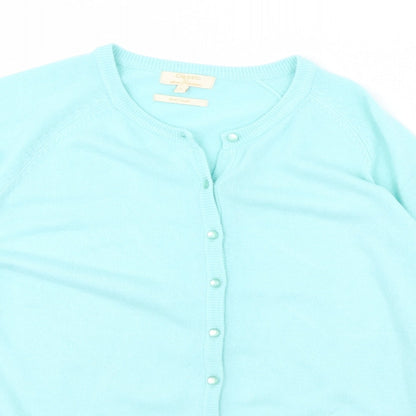 Womens UK Size S Sarah Hamilton Green Cardigan Jumper