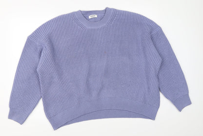 Womens UK Size M Simply Be Blue Pullover Jumper