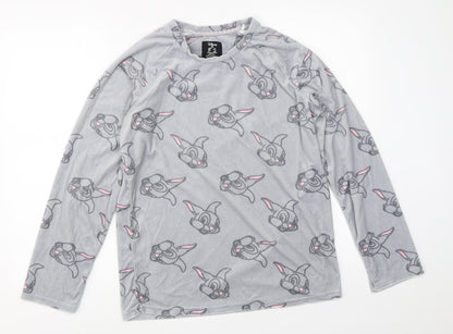 Primark Womens Grey Solid  Top Pyjama Top Size XS  - disney