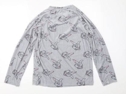 Primark Womens Grey Solid  Top Pyjama Top Size XS  - disney