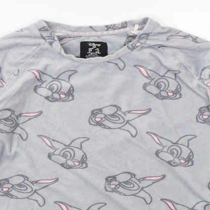Primark Womens Grey Solid  Top Pyjama Top Size XS  - disney