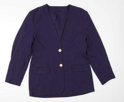 Womens UK Size 14 First Avenue Purple Jacket Blazer