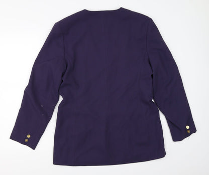 Womens UK Size 14 First Avenue Purple Jacket Blazer