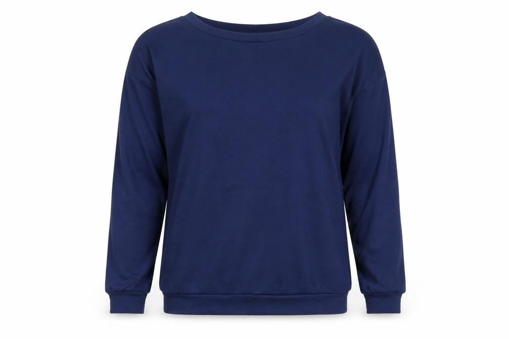 Womens Blue   Pullover Sweatshirt Size M