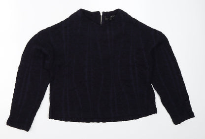 Womens UK Size 8 Preworn Blue Pullover Jumper