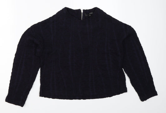 Womens UK Size 8 Preworn Blue Pullover Jumper