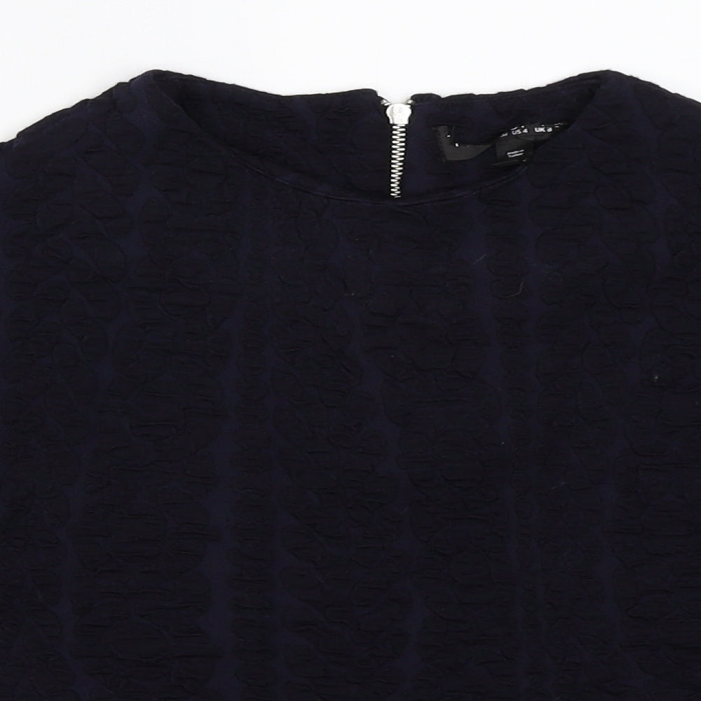 Womens UK Size 8 Preworn Blue Pullover Jumper