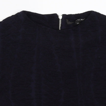Womens UK Size 8 Preworn Blue Pullover Jumper