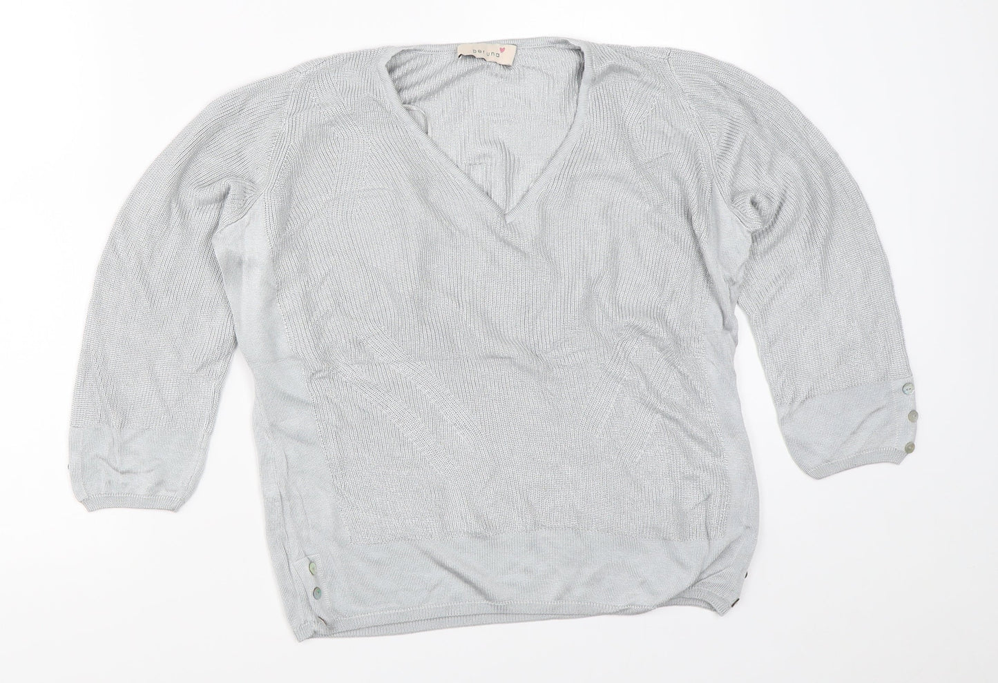 Womens UK Size 14 Per Una Grey Pullover Jumper