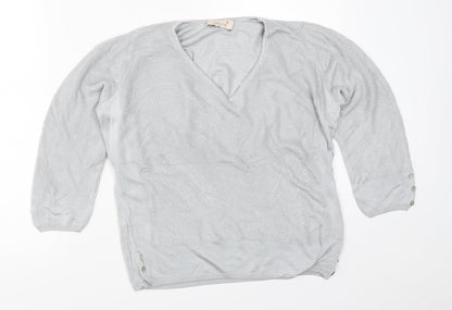Womens UK Size 14 Per Una Grey Pullover Jumper