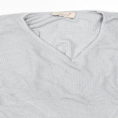 Womens UK Size 14 Per Una Grey Pullover Jumper