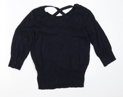 Dorothy Perkins Womens Blue   Pullover Jumper Size 10