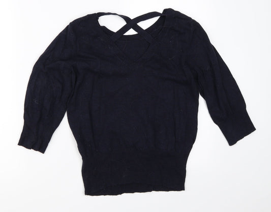 Dorothy Perkins Womens Blue   Pullover Jumper Size 10