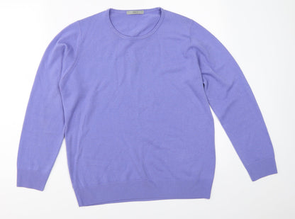 Marks and Spencer Womens Blue   Pullover Jumper Size 14