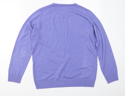Marks and Spencer Womens Blue   Pullover Jumper Size 14