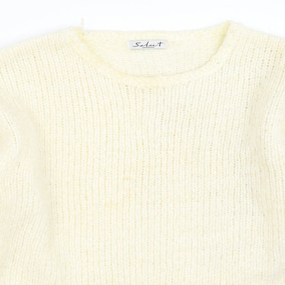 Womens UK Size M Select Ivory Pullover Jumper