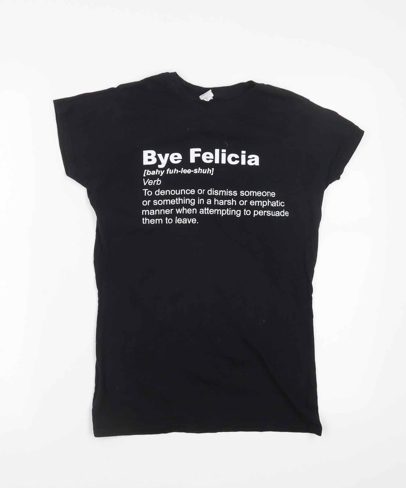 Womens UK Size M Gildan Black Basic T-Shirt