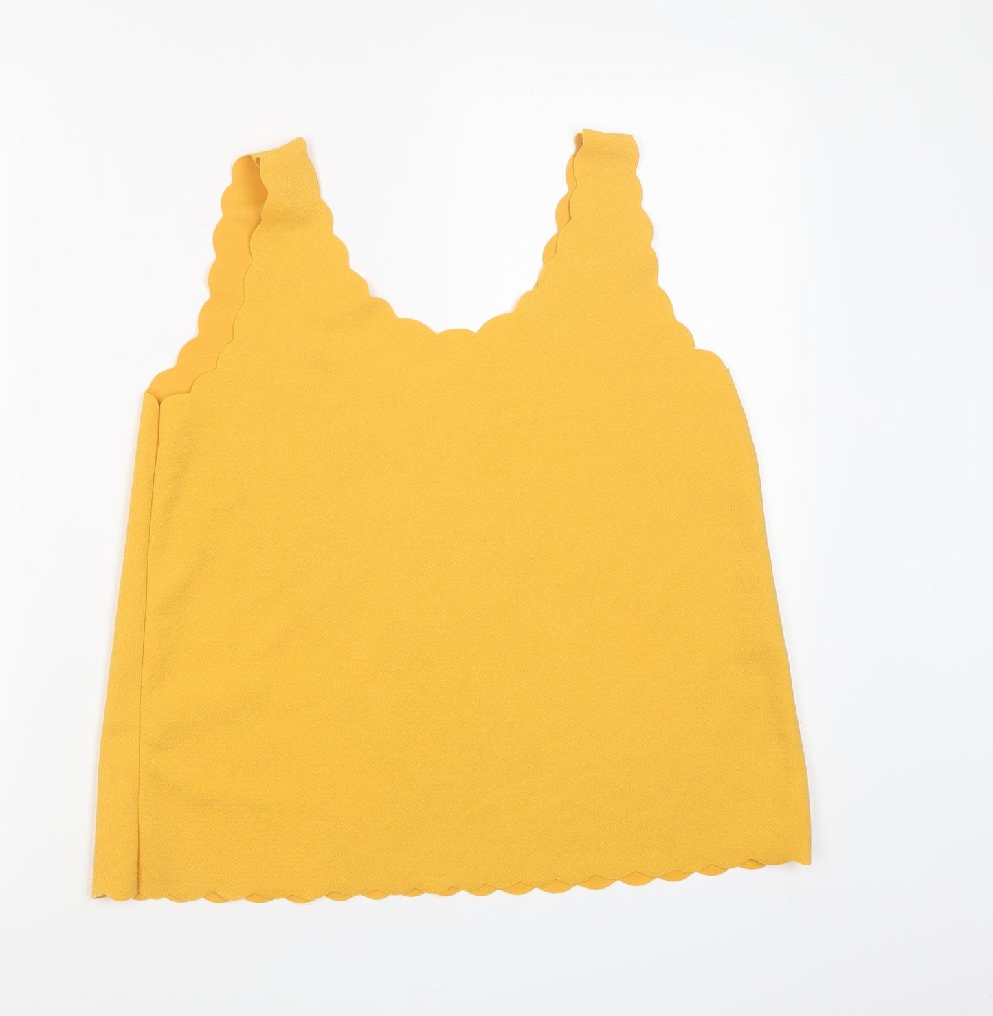 Preworn Womens Yellow   Basic Tank Size 14