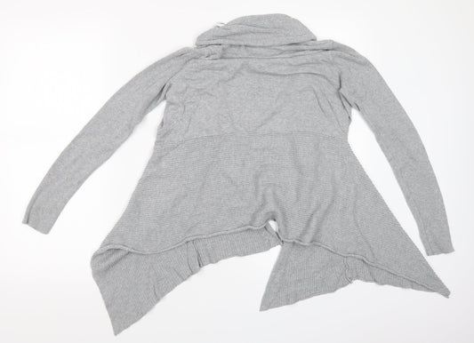 Primark Womens Grey  Knit Cardigan Jumper Size 10
