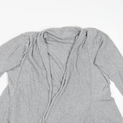 Primark Womens Grey  Knit Cardigan Jumper Size 10