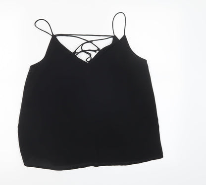 Womens UK Size 8 New Look Black Basic Tank