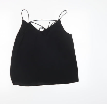 Womens UK Size 8 New Look Black Basic Tank