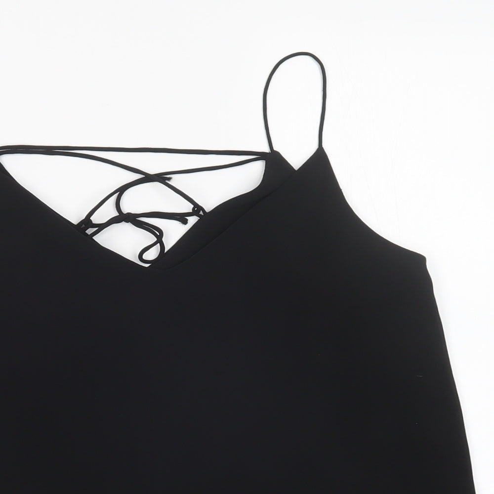 Womens UK Size 8 New Look Black Basic Tank