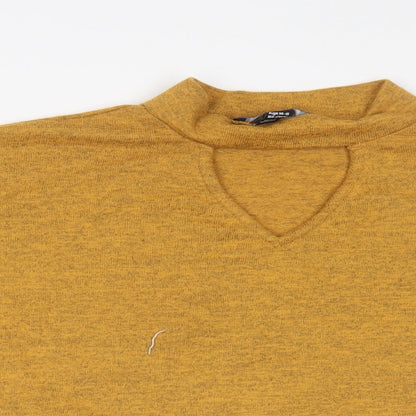 New Look Girls Yellow  Knit Cropped Casual Size 14-15 Years  - Cropped