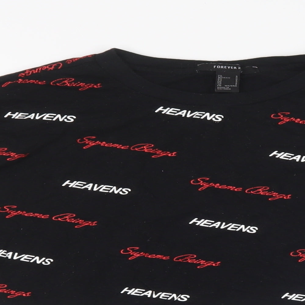 FOREVER 21 Womens Black   Basic T-Shirt Size S