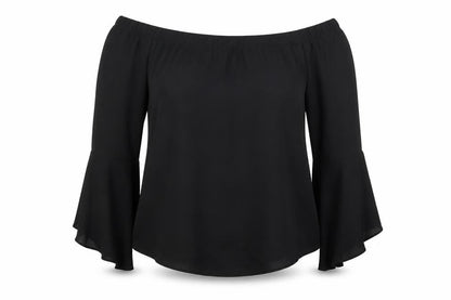 Womens UK Size 16 New Look Black Basic Blouse