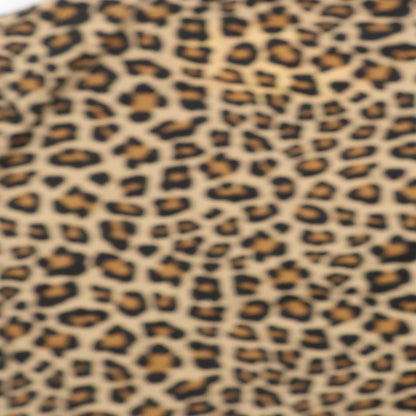 H&M Womens Brown Animal Print  Pullover Sweatshirt Size M