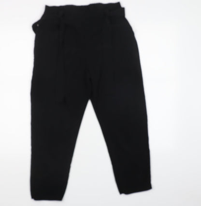 F&F Womens Black   Trousers  Size 8 L28 in