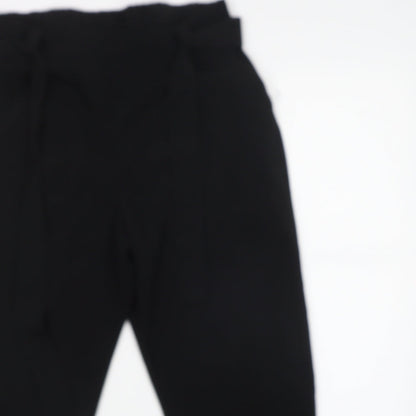 F&F Womens Black   Trousers  Size 8 L28 in
