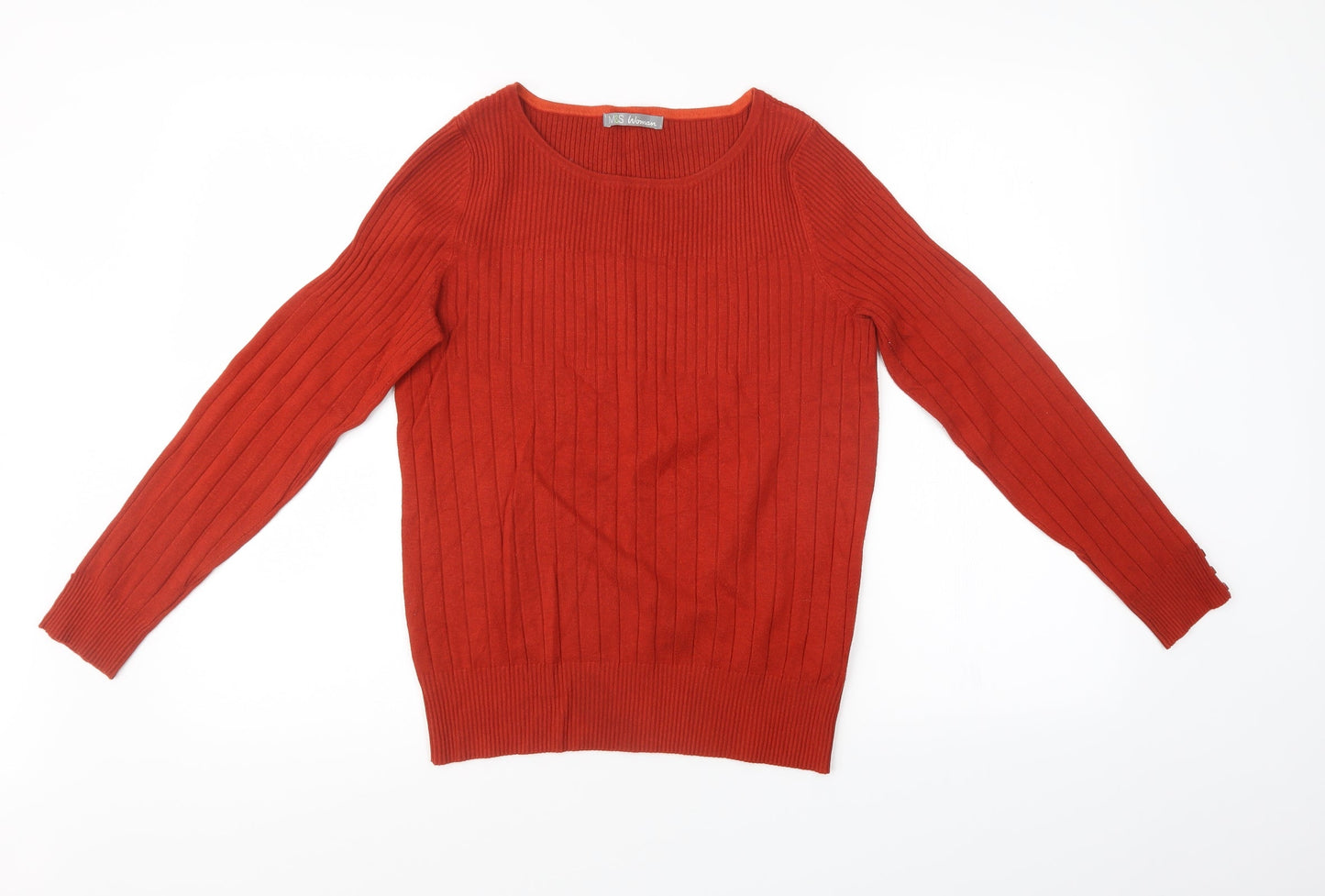Womens UK Size 16 Marks and Spencer Red Pullover Sweatshirt