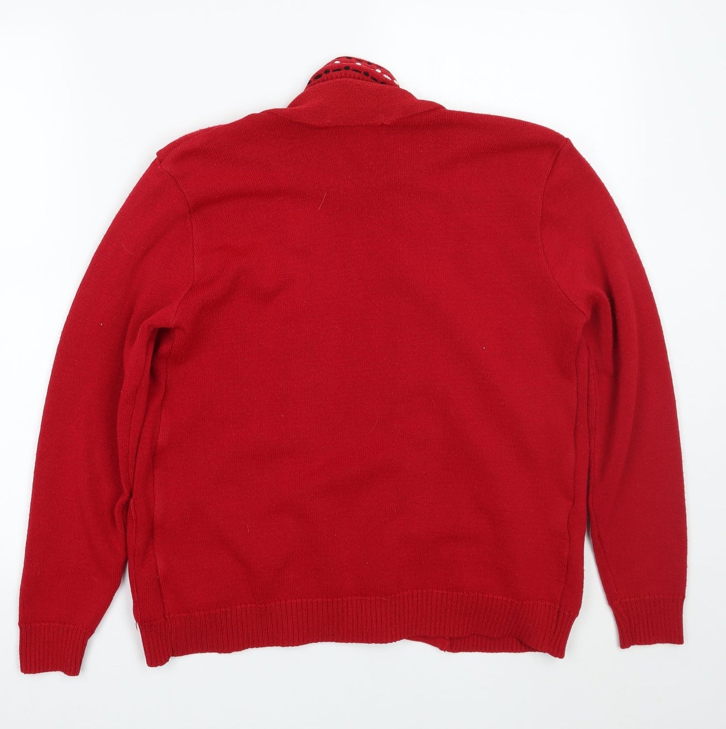 Womens UK Size 2 pure and natural Red Pullover Jumper