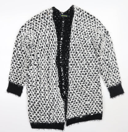 Womens UK Size M Sugar Crisp Black Cape Jumper