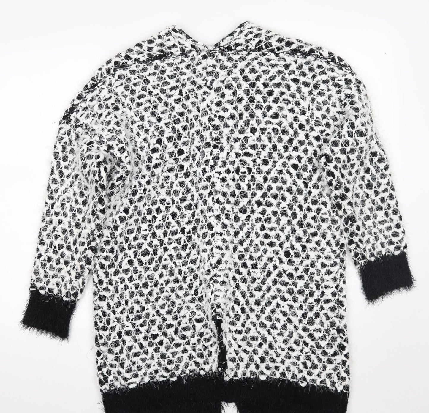 Womens UK Size M Sugar Crisp Black Cape Jumper