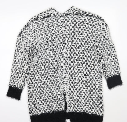 Womens UK Size M Sugar Crisp Black Cape Jumper