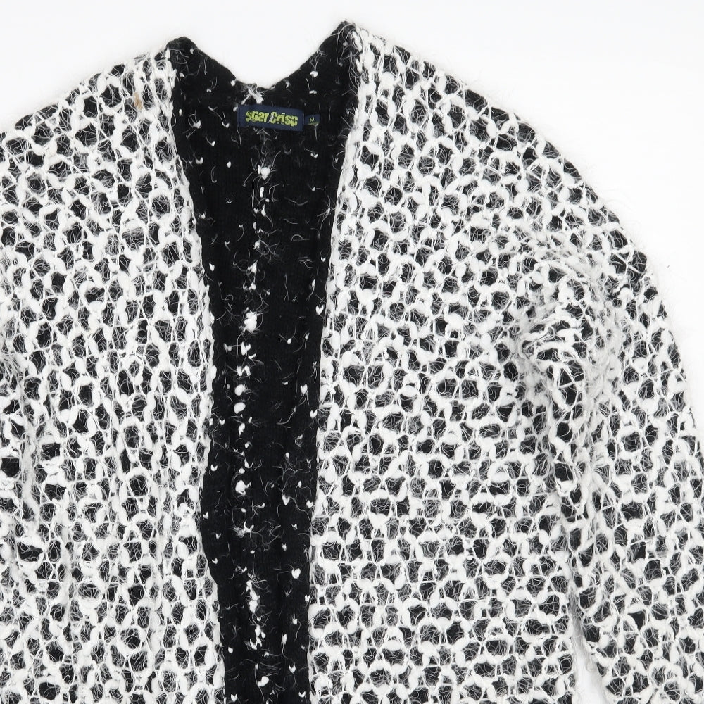 Womens UK Size M Sugar Crisp Black Cape Jumper