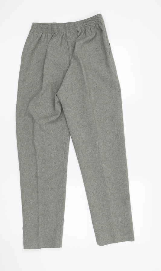 Womens UK Size 10 Preworn Regular Fit  Green Trousers
